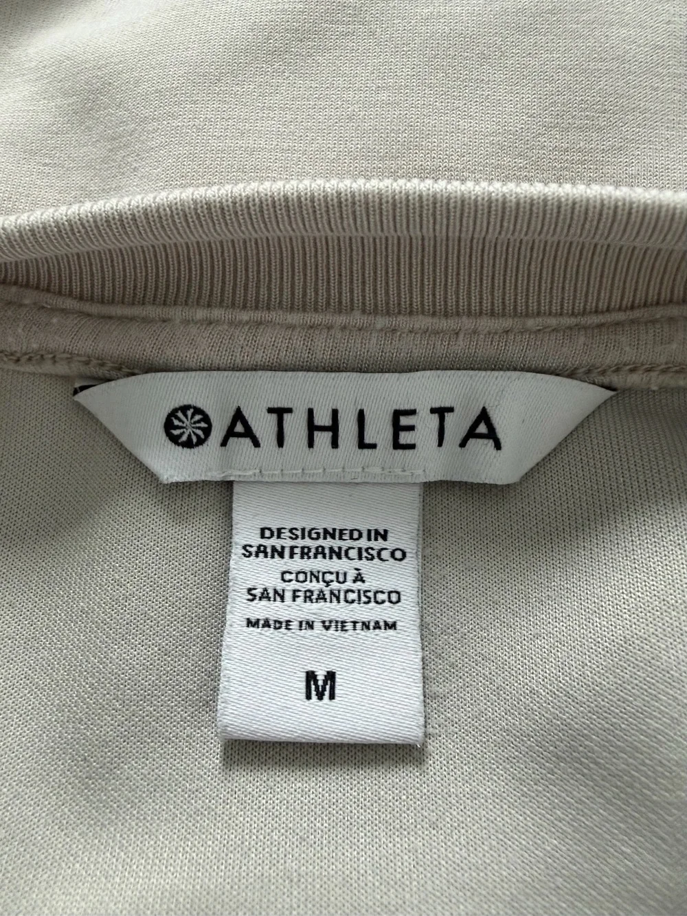 Athleta Seasoft Taupe Crewneck Lightweight Pullover, Medium - Picture 7 of 9